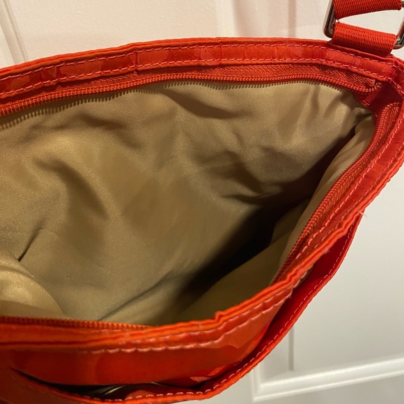 Coach Red Monogrammed Crossbody Bag See Descript / Photos - Picture 10 of 12